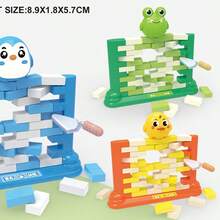 1pc 2025 New Push Wall Demolish Wall Game, Children's Intellectual Development Building Blocks, Interactive Tabletop Game Toy, Perfect Gift For Birthday, Halloween, Christmas, Boys & Girls