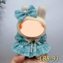 (Solo ropa) Nuevos vestidos casuales lindos de 17 cm para muñeca de la 1ra/2da/3ra generación Labobo, ropa de muñeca para Labubu