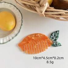 新款独特设计水果造型发梳，趣味冰淇淋汉堡梳，可爱彩色发梳，女士美发造型套装，理发沙龙美容旅行必备，美发工具及发饰