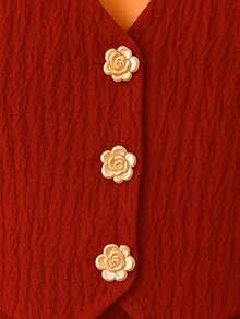 Conjunto De Mujer 2 Piezas, Chaleco Halter, Pantalón Recto - Granate - Ver 4