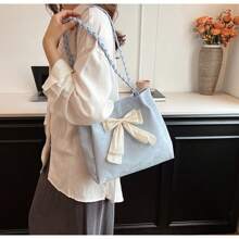 2025 New Bowknot Tote Bag | Versatile Large Capacity | Suitable For Commuting, Holiday, Shopping Occasions