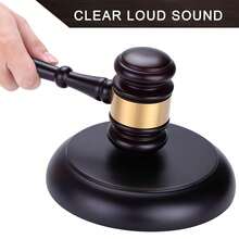 Set ciocan și bloc negru, bloc sonor din lemn pentru ciocan de judecător pentru licitație de avocat/judecător, ciocan pentru întâlniri, recuzită de ciocan, decorațiuni de Halloween, decor de Halloween, decor de Crăciun, favoruri de petrecere, decor de Crăciun pentru casă, decor de birou - Multicolor - Vizualizare 8