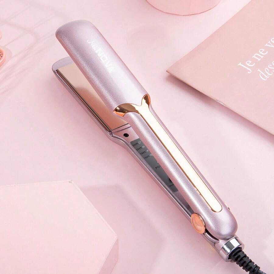 专业陶瓷直发器，插电式加热，快速调温，适合家庭和沙龙使用，护发礼品 - 美規A型插(110-127V) - 查看 1