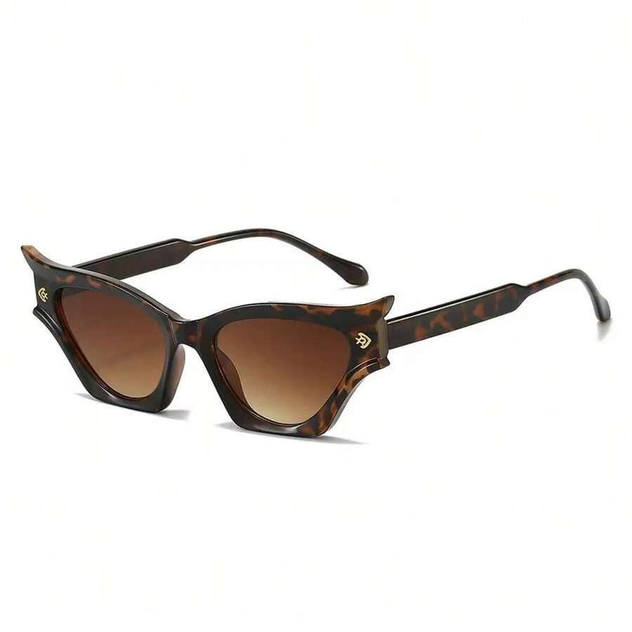 1 Piece Of Cat-Eye  Modern Retro Fashion, A Fashion Accessory For Summer Beach Vacation, Outdoors, And Travel - 豹紋 - 查看 1