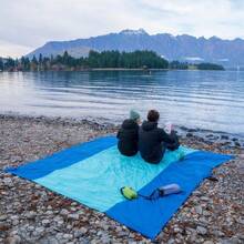 Beach Blanket, Beach Blanket Waterproof Sandproof, Extra Large Beach Mat, Oversized & Compact Sand Free Mat Quick Drying, Lightweight & Durable,Outdoor Blanket For 6 To 8 Adults, Beach Vacation Essentials, Beach Essentials