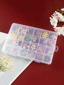 1pc Elegant Clear Jewelry Box, Versatile Plastic Organizer Storage Container For Jewelry, Craft Beads, Perfect Gift For Valentine's Day, Christmas, And New Year Celebrations, Ideal For Organizing Accessories, Stylish And Functional Design For Every Occasion, Must-Have For Fashion Enthusiasts And Craft Lovers, Enhance Your Gift-Giving Experience With This Thoughtful And Practical Storage Solution. - Clear - View 4