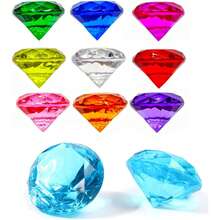 20 szt. diamentów akrylowych, 20 mm, diamenty dekoracyjne, akrylowe kamienie szlachetne, sztuczne kamienie szlachetne do wypełniaczy wazonów, wazony ślubne, dekoracja stołu, impreza