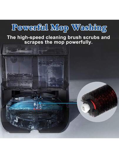 Roborock High Speed Cleaning Brush Saros 10/S8 MaxV Ultra/S8 Max Pro Ultra/S7 Ultra Mop Washing Dock Self (1pc Included), Robot Stofzuiger Accessories view 3