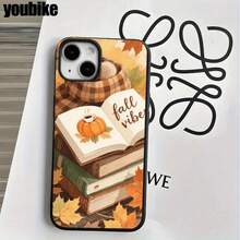 Libros, bufandas, fundas y protectores para teléfono con diseño de hojas de arce y orificios grandes, compatibles con phone 16 Pro Max, 16, 15 Pro, 14, 14 Plus/14 Pro Max, 13, 13 Pro, 12 Pro, 11/11 Pro. Regalos para cumpleaños y festividades - Blanco - Ver 4