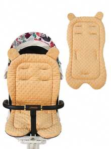 1 件加厚柔软婴儿车座椅垫，适用于婴儿推车、高脚椅、汽车座椅，秋冬季 - 彩色 - 查看 14