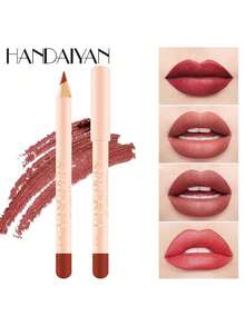 12 Color Matte Lip Liner Matte Mouth Lip Liner Suit Easy To Use Velvet Mist Face Lip Gloss Long Lasting Waterproof - 彩色 - 查看 5