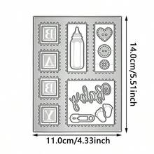 碳钢切割模具，玩具服装装饰切割模具，DIY纸卡工艺品，适用于切割薄材料，贺卡装饰，压花，家居装饰项目 - 銀色 - 查看 19