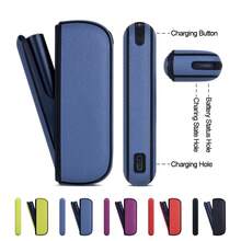 IQOS保护套，真皮保护套，适用于ILUMA ONE/ILUMA I/ILUMA PRIME，可更换外壳，适配香烟充电盒，提供360°全方位保护，抗冲击，完美贴合，采用多种颜色的高品质纹理皮革制成，是送给吸烟者的理想礼物，时尚配件，便携，时尚个性化设计，适合作为父亲节、感恩节、情人节、圣诞节和其他节日送给男士和女士的礼物。 - 彩色 - 查看 11