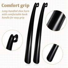 1pc Shoe Horn Long Handle,17" Long Shoe Horn, Plastic Shoes Horns,Black Shoehorn,Boot Shoes Helper For Men Women Kids Seniors - Multicolor - View 2