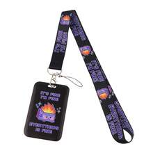 Cartoon Ribbon Student Hanging Rope Combination Work Card Mobile Phone Rope Card Holder, Niche Fashion Can Be Given To Students Who Are About To Start School Or Elites In The Workplace, Halloween Limited Edition