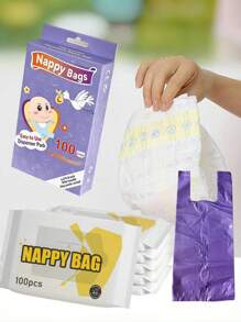 100pcs/200pcs Per Box Baby Diaper Disposal Bags, Easy To Handle Babies' Diaper - Multicolor - View 11
