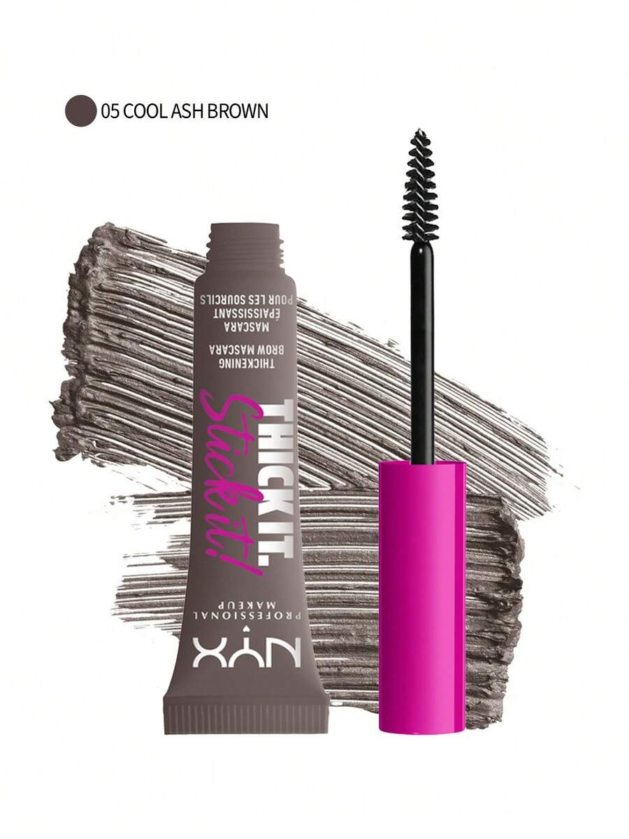 NYX Thick It Stick It Brow 睫毛膏 - Cool Ash Brown 05 COOL ASH BROWN 0.23oz/7ml - 05 COOL ASH BROWN - 查看 1