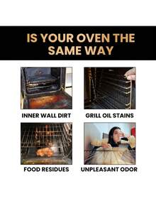 Oven & Stovetop Foam Cleaner, Specialized Degreaser, Deodorizer And Stain Remover For Oven Racks. It Can Remove Dirt Inside The Oven, Making It Easier To Reach The Preset Temperature And Improve The Oven's Working Efficiency. - Liquid - View 3