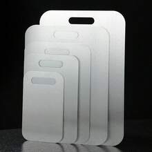 1 件优质不锈钢切菜板套装 - 耐用、易于清洁、适合厨房、节省空间、防锈、适用于食物 - 銀色 - 查看 3