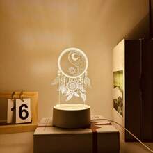 3D Atmosphere Night Light, Plug-In Soft Glow Sleep Lamp, Decorative USB Dreamlike Desk Lamp - View 5
