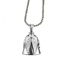 1pc Guardian Angel Motorcycle Bell Good Luck Charm Keychain Pendant Accessories, Gift For Bike, Friends - one-size - View 10