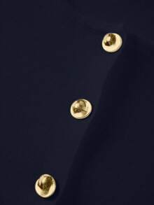 Nuevo cárdigan de punto para mujer de FOR BEAUTY, adecuado para primavera, otoño e invierno, de estilo casual elegante y minimalista, con cuello redondo, manga larga y botones metálicos, suéter sólido de moda para ir al trabajo - Jóvenes de nivel medio y alto - Ver 7