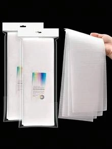 50/100pcs/Set Disposable Hair Dye Foam Paper, Professional Hair Highlighting Foil Strips - Multicolor - View 9