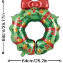 Paw Patrol 5pcs Christmas Themed Party Balloons Decoration Set - Independent Santa Claus With Snowflake Santa Hat, Lovely Christmas Tree Wreath, 2pcs Pet Material Cute Mini Animals With Wheels And Mini Walking Elephant, To Celebrate The Coming Christmas