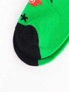 5 Pairs Men's Football Themed Novelty Socks, Funny Soccer Crew Socks, Great Gift For Football Fans, Birthday Gift For Men, Boyfriends, Nephews, Fall