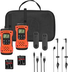¡RecomendadoMotorola Solutions, Portable FRS, T605_H2O, Talkabout, radios bidireccionales, preparación para emergencias, Recargable, 22 Canales, 35 Millas, Naranja con Negro, Paquete de 2¡Top de Temporada - T605_H2O - Ver 7