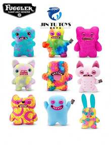 Spin Master ZURU 18-Inch Giant Plush Doll - Ugly Cute Toothy Monster | Official Collectible Soft Plush Pillow, Adorable Monster Design, Birthday Gift - 15733G Fantasy Giant Treasure Button Monster (Rose Pink) - View 6