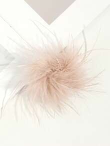 1 chiếc trâm cài áo lông đà điểu giả nhiều màu cổ điển cao cấp dành cho nữ, phụ kiện thời trang đa năng làm quà tặng cho tiệc tùng, ngày lễ, trường học, đám cưới - hoa - Xem 13