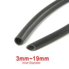 Black Multi Size 3mm~19mm Length 1 Meter/3 Meter Smooth Nitrile Rubber Hose For Gasolines Delivery Pipe Carburetor Hose