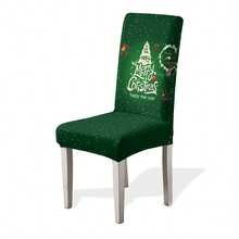 1/4/6pcs Christmas Print Stretch Dining Chair Covers, Cartoon Holiday Decor Dust-Proof Full Chair Slipcovers Home Decor Christmas Decorations Room Decor Christmas Decorations Home - Multicolor - View 27