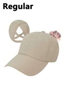 Gorra de béisbol unisex transpirable con agujero para coleta - Gorra deportiva de malla de secado rápido, con correa ajustable/cierre a presión, sombrero ligero de ala ancha con protección UV, banda transpirable, detalles reflectantes; ideal para correr, ciclismo, senderismo, golf, gimnasio, viajes, playa y uso casual; se adapta a coleta/moño bajo, plegable, ajuste cómodo minimalista, gorra de rendimiento ventilada, anti-sudor, gorra deportiva plegable de ajuste unisex - Multicolor - Ver 22