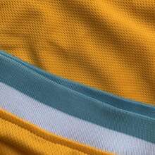 Men's Baseball Jersey 34 Yellow Button-Down Embroidered Sports T-Shirt Gym Clothes Men Basic T Shirt - 黃色 - 查看 6