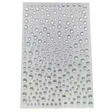 1 Sheet 3D Faux Pearl Stickers Jewels Stickers Self Adhesive Stickers Rhinestone Decoration,Faux Pearl Stickers Hair Decoration DIY Decorative Accessories, Hair Styling Kit, Hair Tool Kit, Home Beauty Women Accessory Gifts ,Hair Styling Tools - White - View 12