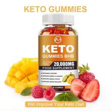 M INCH Keto ACV Gummies, 60 Count, Pectin - Based, With Apple Cider Vinegar, Support Metabolism, Immune & Gut Health, Boost Energy, Supports Weight Loss, For Ketosis - Seeking Users - 1 chai (60 viên nang) - Xem 2
