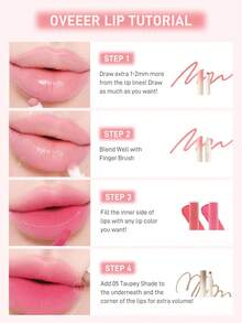 Rom&Nd Lip Liner Pencil For Shaping And Defining Lips, Creates 3D Lip Contour, Smudge-Resistant, Korean Makeup Style For Women - 06 UNDER CHILI - View 9