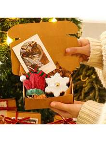 1pc Christmas Scented Candle Gift Creative Christmas Tree Gingerbread Man Scented Candle Gift Box With Hand Gift Candle, Christmas Decorations, Christmas Gifts - Christmas Scented Candle Gift - View 3