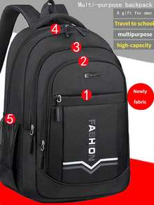 Large Capacity Travel Backpack For Men, Suitable For School Season, Business Travel And Various Occasions, Relatively Large Size - Multicolor - View 1
