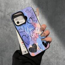 Fundas y carcasas protectoras con diseño de corazón y orificios grandes, compatibles con phone 16 Pro Max, 16, 15 Pro, 14, 14 Plus/14 Pro Max, 13, 13 Pro, 12 Pro, 11/11 Pro. Regalos para cumpleaños y festivales - Blanco - Ver 2