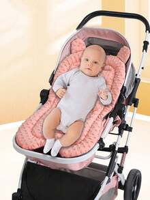 1 件加厚柔软婴儿车座椅垫，适用于婴儿推车、高脚椅、汽车座椅，秋冬季 - 彩色 - 查看 8