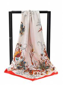 1 khăn Bandana in họa tiết hoa và hình học, băng đô/khăn quàng cổ/khăn quàng cổ đa năng - Nhiều màu - Xem 6