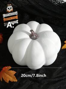 Decoração de abóbora artificial para o Natal e o Dia de Ação de Graças, ideal para mesas e festas de fim de ano.