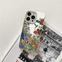 Fundas protectoras con diseño de colibrí y flor, con orificios grandes. Compatibles con los modelos 16 Pro, 16, 15 Pro, 14, 14 Plus, 14 Pro, 13, 13 Pro, 12 Pro y 11/11 Pro. Ideales para regalar en cumpleaños y celebraciones. - Negro - Ver 5