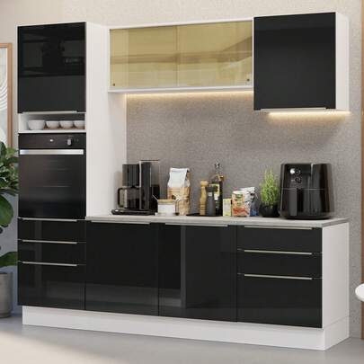  Cocina Integral Completa Modular Madesa Lux 240cm BN 02