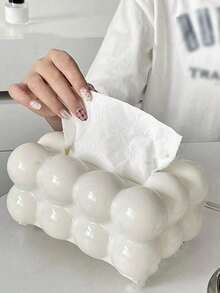 1 Piece, Lightweight Luxury Tissue Box, Household Desktop Tissue Storage Box, Suitable For Bedrooms, Living Rooms, Cars, Home Decoration, Kitchen Workers