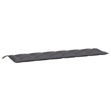 Larryhot Cojines de banco de jardín 2 uds antracita 200x50x7 cm, hermoso y práctico, estilo decorativo. - Gris Oscuro - Ver 4