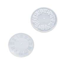 Premium Round Silicone Resin Clock Mold - 1PC Zodiac/Roman Numerals/Numbers/Cutout Design - DIY Epoxy Clock Making Kit For Wall Decor - Non-Stick & Bubble Free Home Decoration Craft Mold - White - View 18